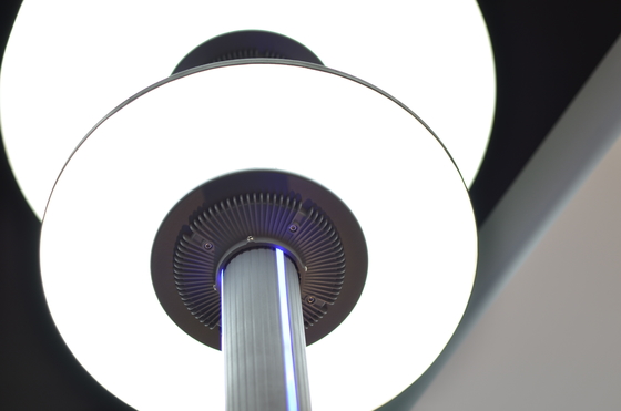 Il cerchio IP65 due ha modellato le lampade di alluminio del cortile, due sorgenti luminose con le strisce della lampada